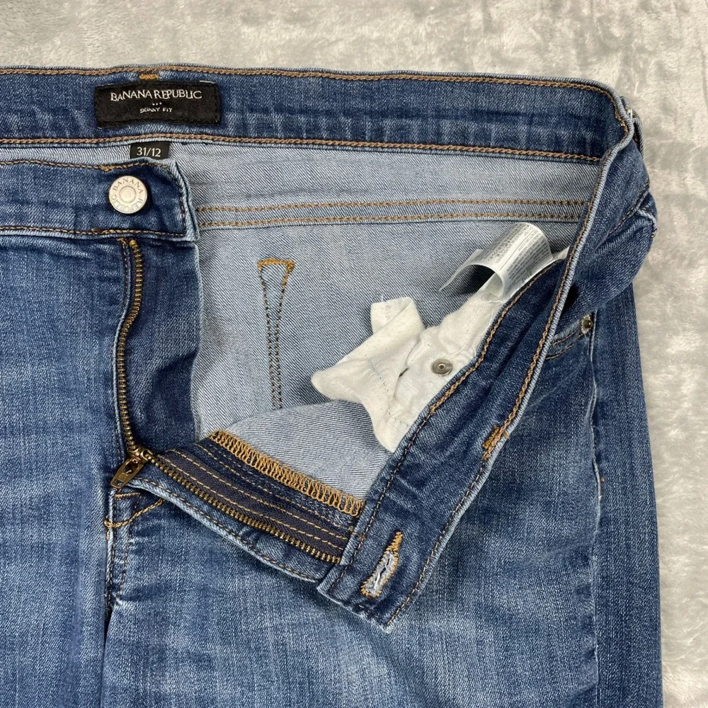Banana Republic Skinny Fit Jeans Men 31/12 Blue Medium Wash Stretch Denim‎